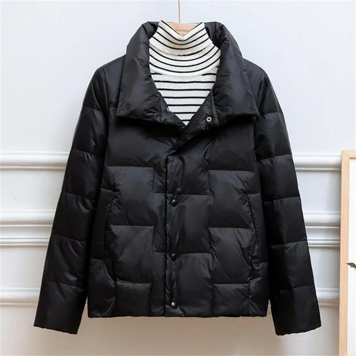 Drune | Gep quiltete Daunenjacke Rollkragen Daunenjacke