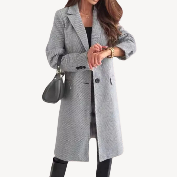 Drune | Damen Wollmischung Mantel mit Taschen