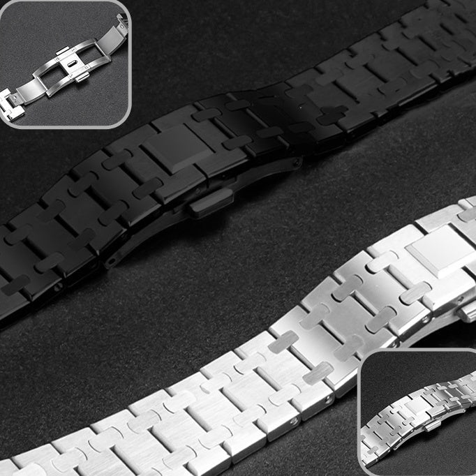 Drune | Rvs Band Für Samsung Watch Ultra Mit Luxus Doppelkettendesign