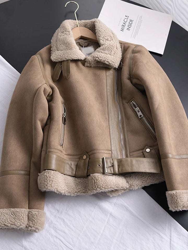 Drune | Wildleder Winterjacke - Warm & Stilvoll