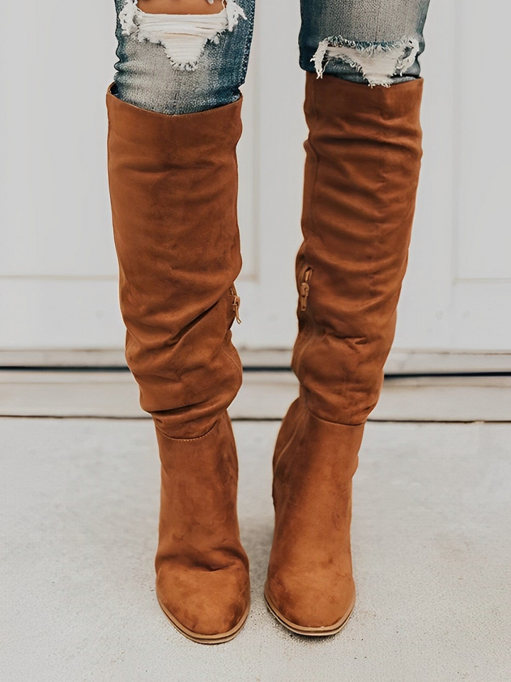 Drune | Elegante Hohe Stiefel mit Absatz