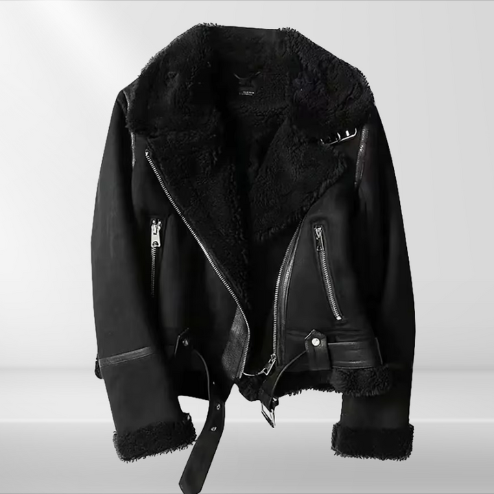 Drune | Damen-Sherpa-Bomberjacke