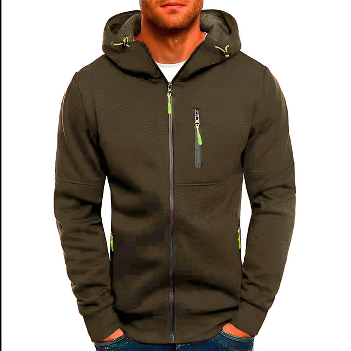 Drune | Freizeit Zip-Up Jacke mit Kapuze für Herren