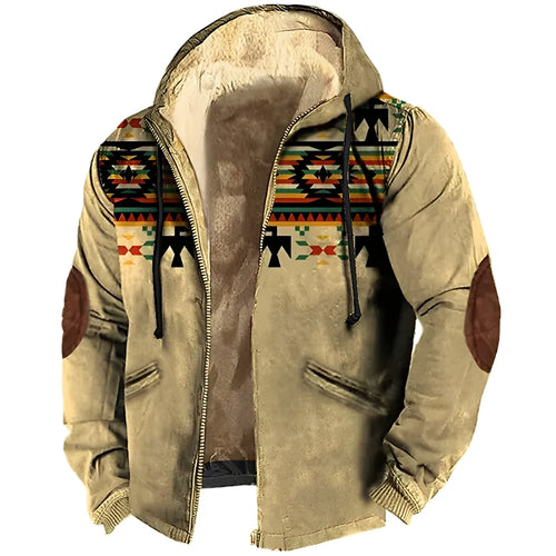 Drune | Kapuzenjacke im Tribal-Stil für Herren
