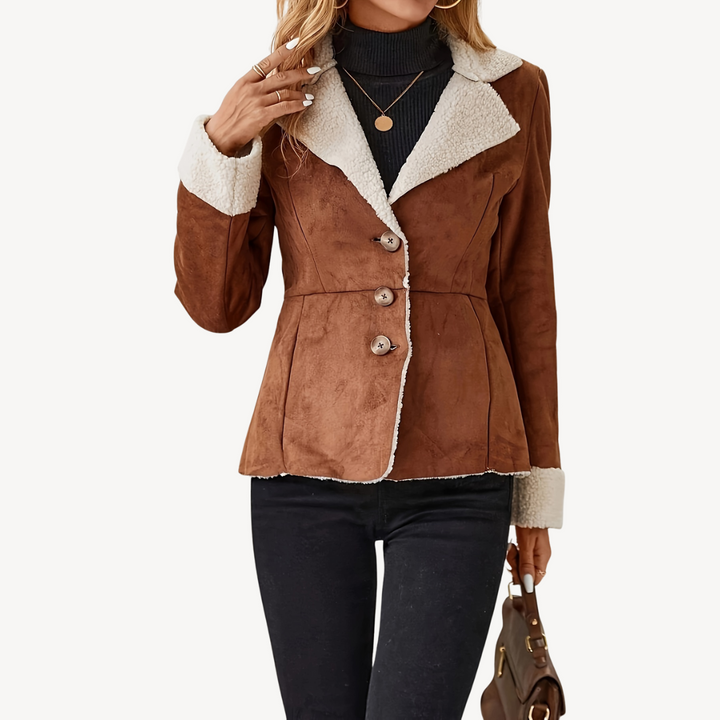 Drune | Damen Fleece-Futter Wildlederjacke