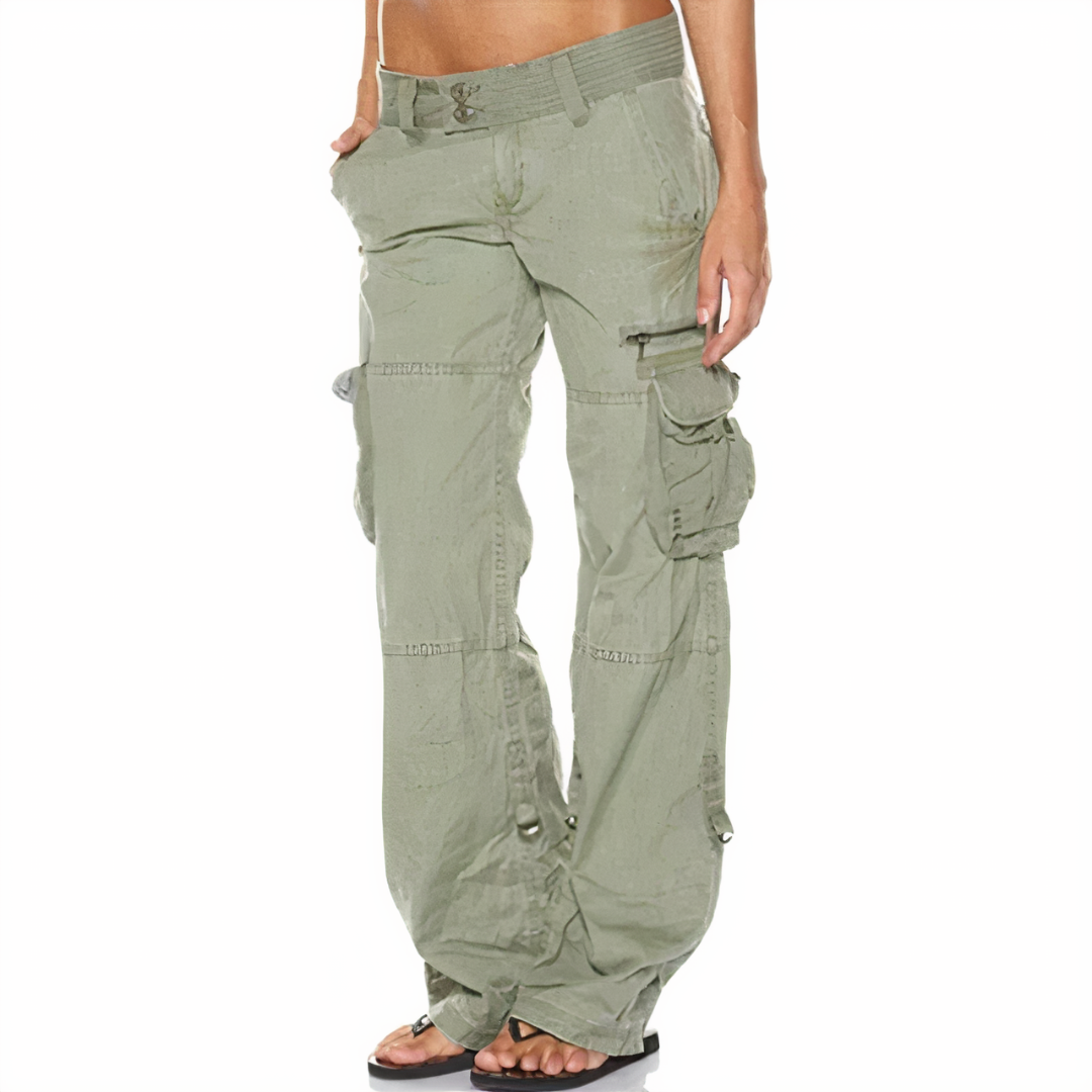 Drune | Damen Cargo Hose Lang