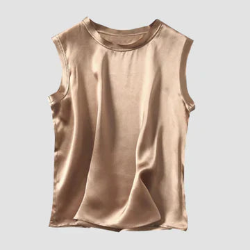 Drune | Ärmelloses Seiden Satin Top