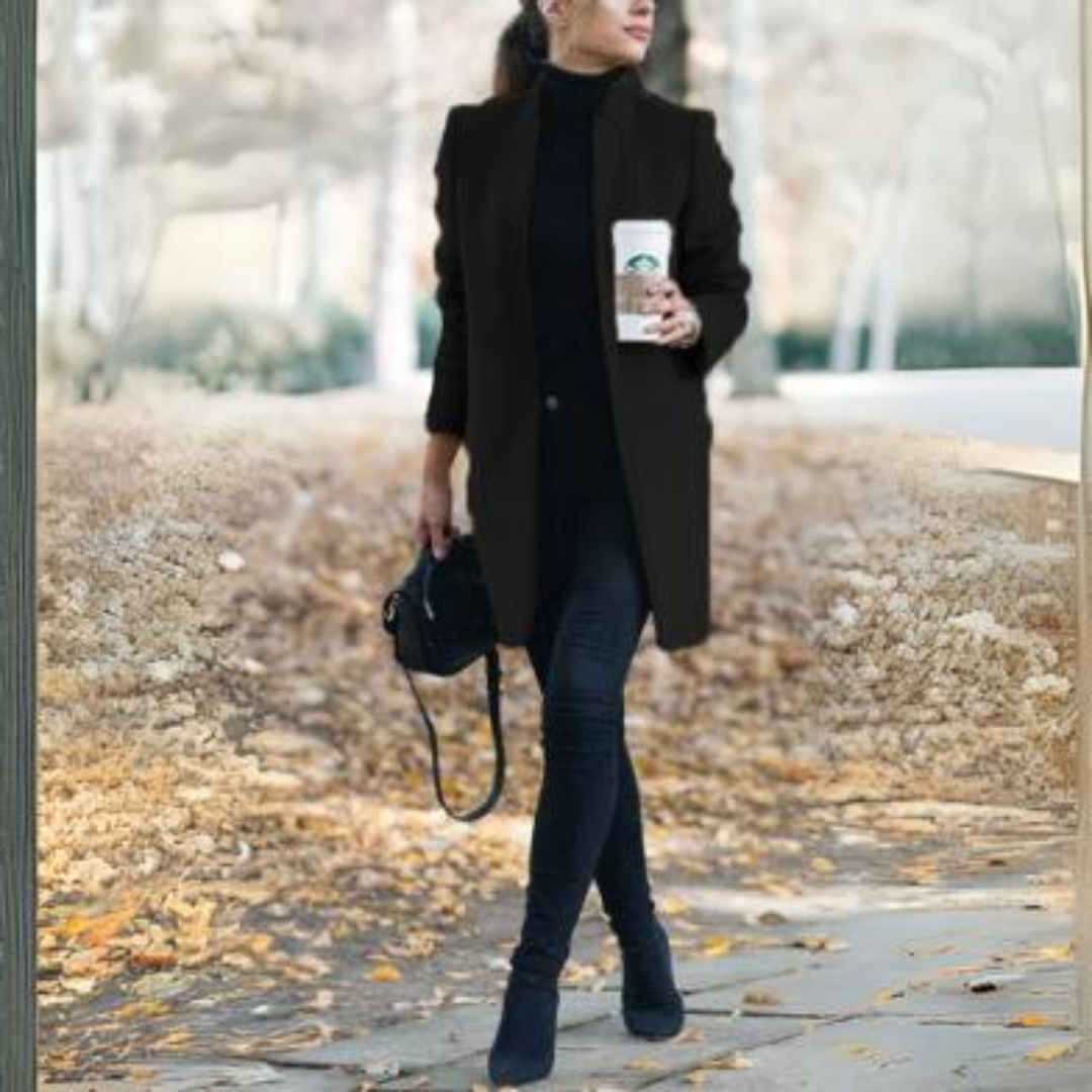 Drune | Damen Stehkragen Wintermantel mit zeitlosem Design