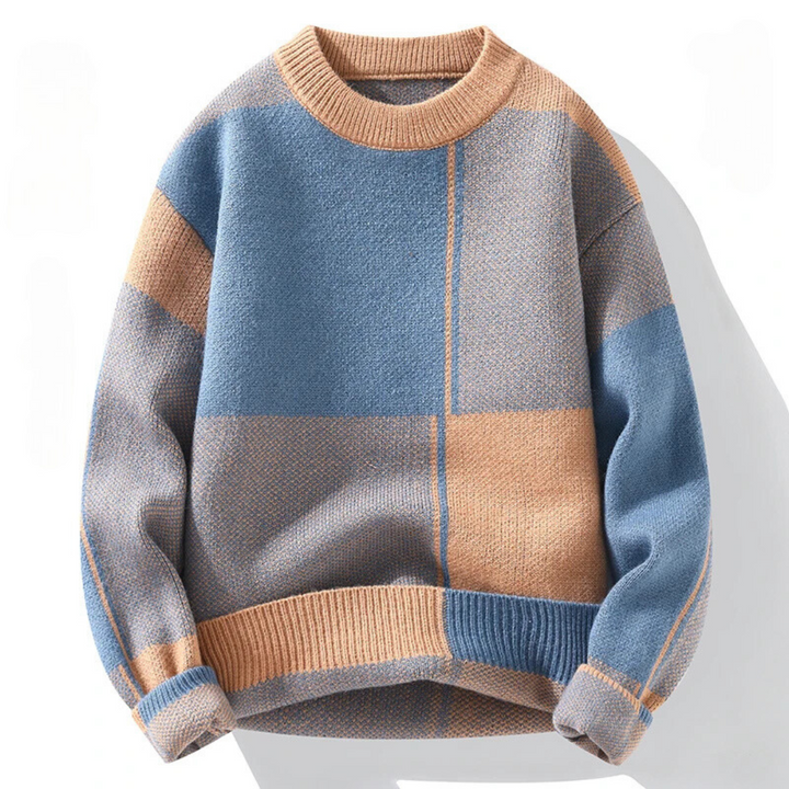 Drune | Lässiger karierter Pullover für Männer