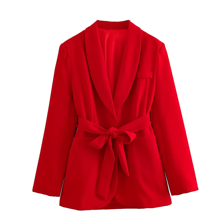 Drune | Mehrfarben Hausbekleidungsstil Blazer und Hose Set