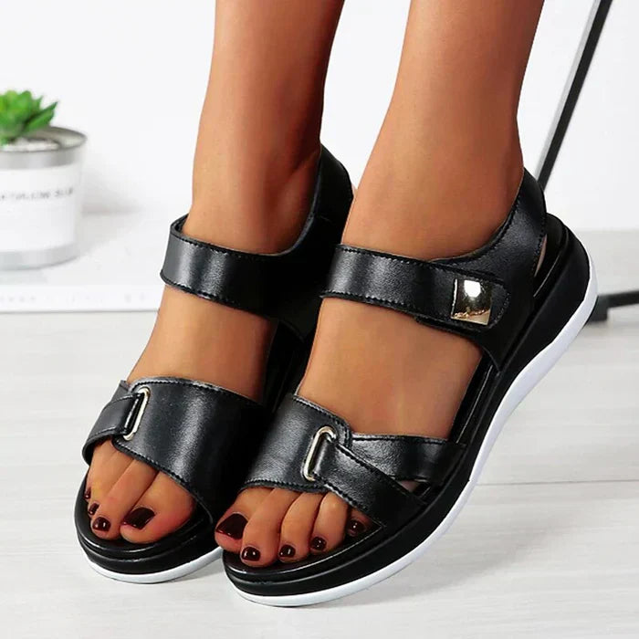 Drune | Orthopädische Flache Sandalen mit Verstellbaren Riemen