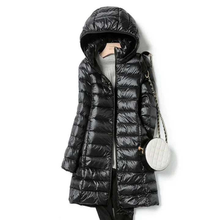 Drune | Lange Winterjacke für Frauen mit Kapuze