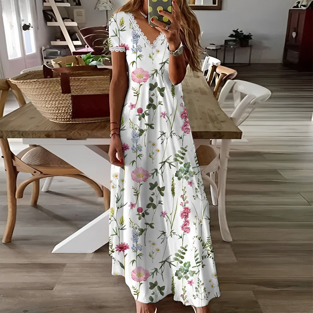 Drune | Elegante, Stilvolle Blumenkleid