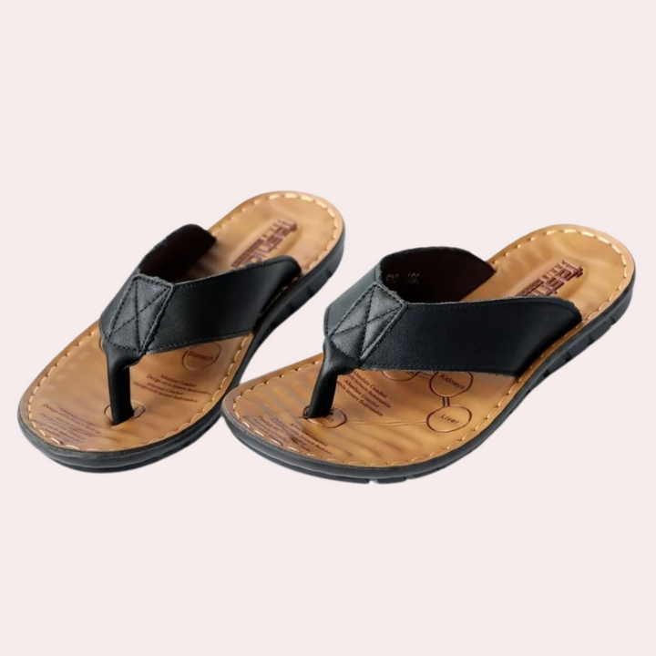 Drune | Bequeme Herren Leder Slipper Komfortabel & Stilvoll Im Sommer