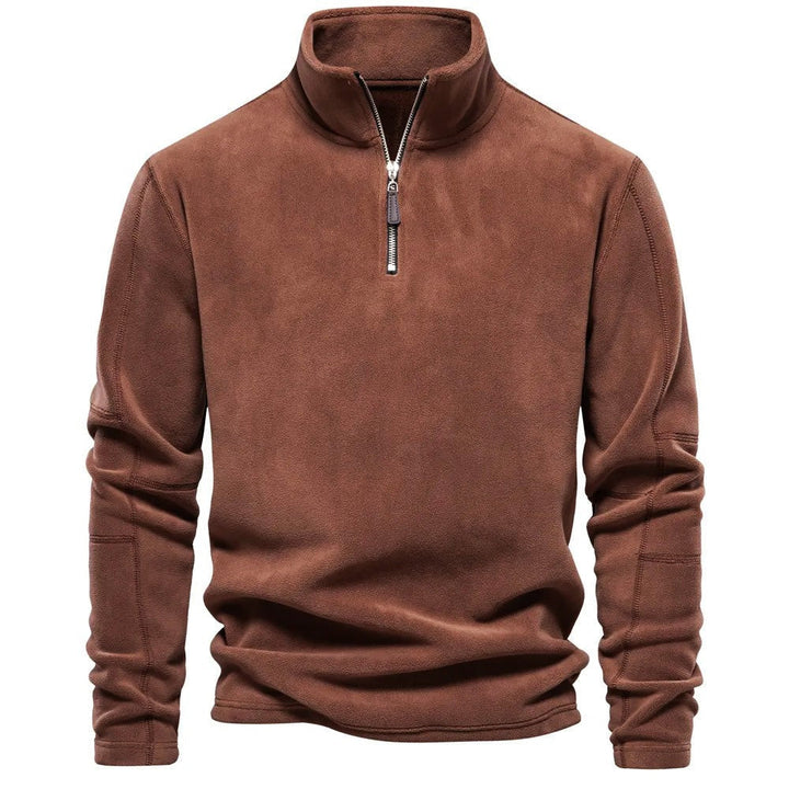 Drune | Strickpullover Mit Half-Zip Wollmischung Klassisch Und Bequem