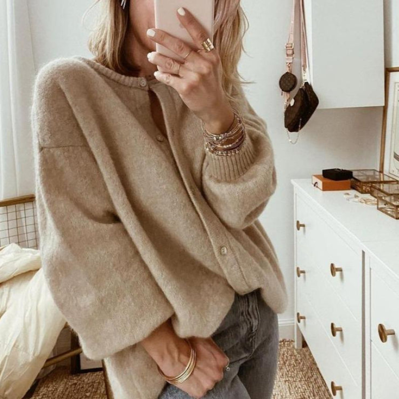 Drune | Cardigan Braun - Weich & Lässige Strickjacke