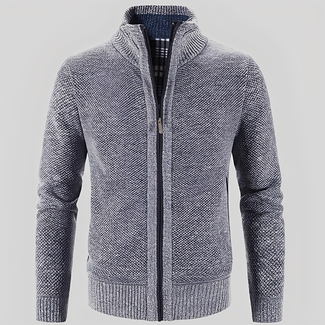 Drune | Einfacher Cardigan mit Reißverschluss für Herren