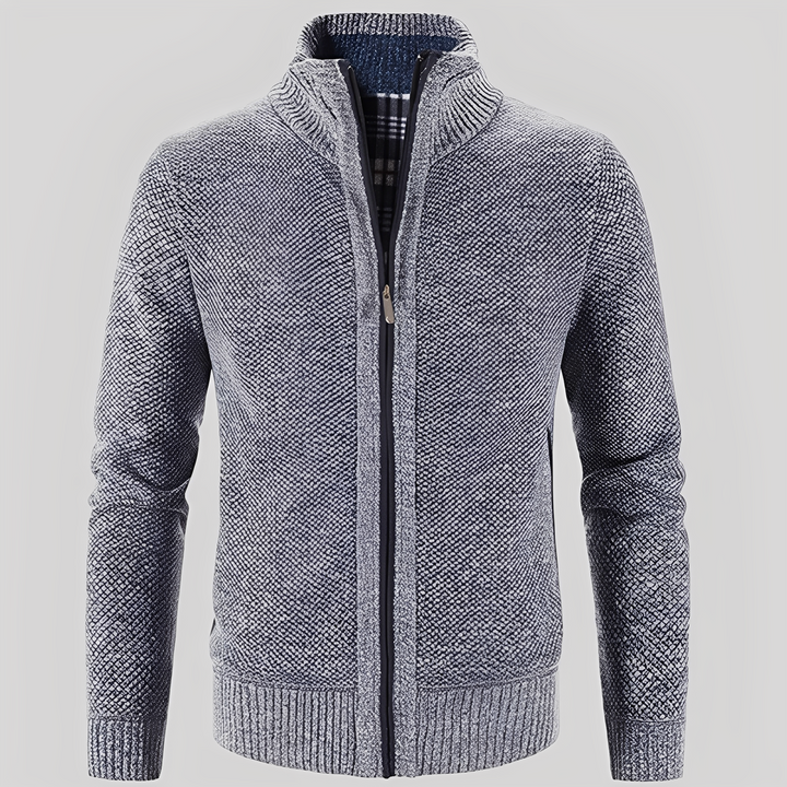 Drune | Einfacher Cardigan mit Reißverschluss für Herren