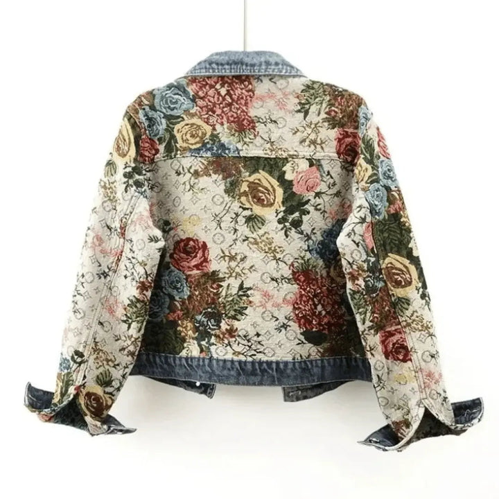 Drune | Floral Denim Jacke