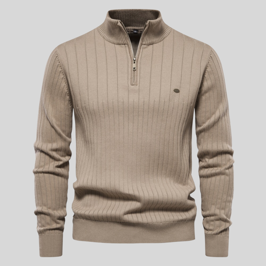 Drune | Strickjacke mit Half-zip Wollmischung Elegant, Warm