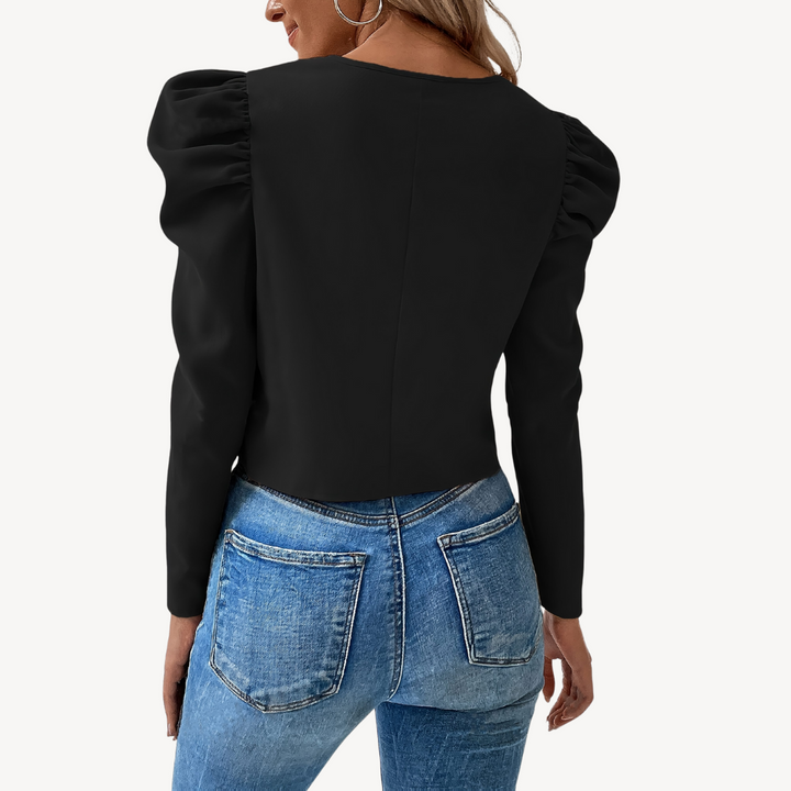 Drune | Puffärmel Zip-Up Jacke Frauen