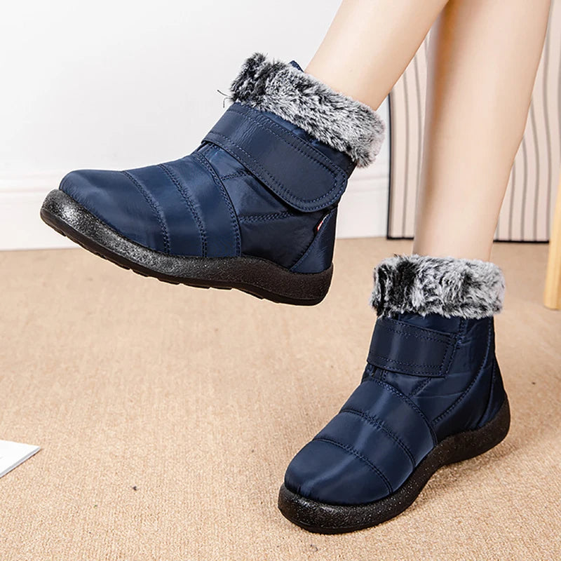 Drune | Damen Wasserdichte Stiefel Aus Schlaufenkaninchenfell