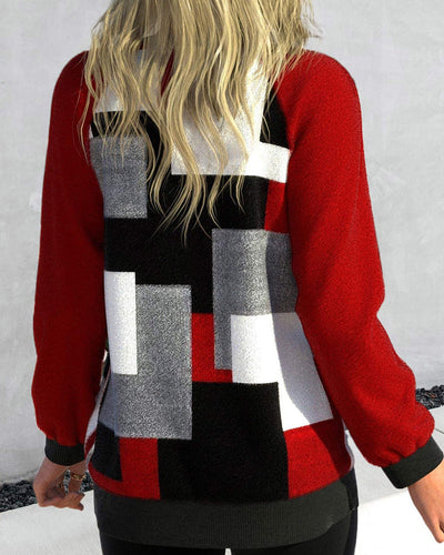 Drune | Jacke Mit Block Muster Design