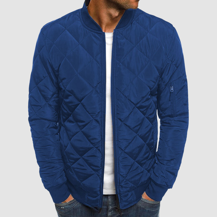 Drune | Herren Bomber Steppjacke - Reißverschluss vorne & Taschen an den Ärmeln