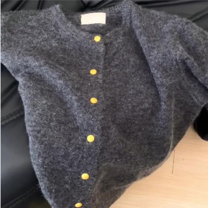 Drune | Cardigan Warm für Frauen Lockerer Schnitt