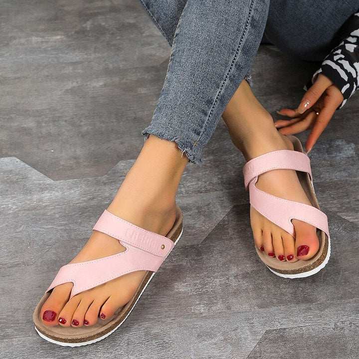 DruneOrthopädische Sandalen mit Offener Zehenpartie und Korksohle