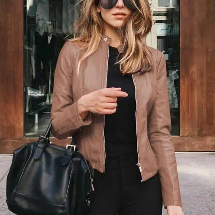 Drune - Damen Leder Motorradjacke