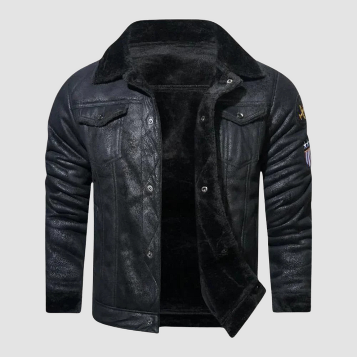 Drune | Winter Bomberjacke mit Fleece-Futter und Pilotenstil