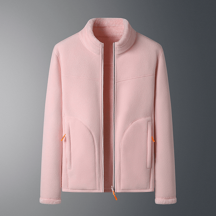 Drune | Fleecejacke mit Reißverschlusstaschen - Leichte Wärme - Hoher Kragen - Alltags-Layer