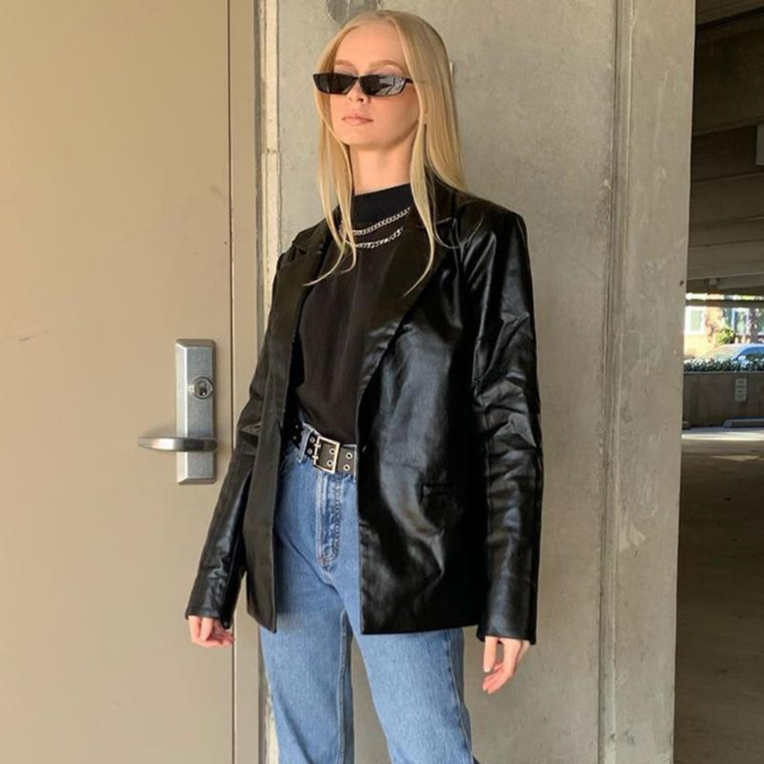 Drune | Blazer Freizeit für Damen Schwarz