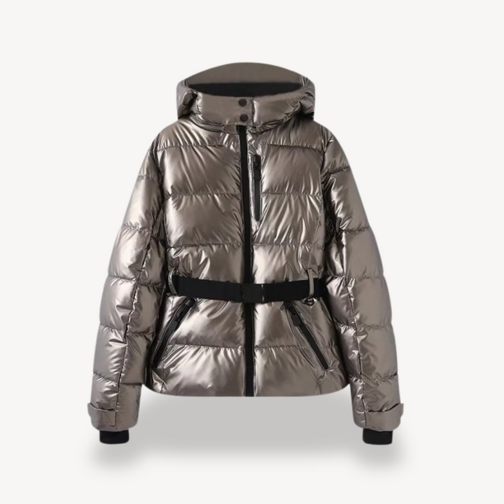 Drune | Damen Kapuzen Gürteltaschen Steppjacke