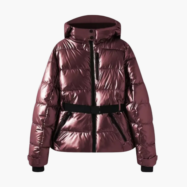 Drune | Steppjacke mit Gürtel und Kapuze - Elegante, Wasserabweisende Winterjacke für Alltag und Outdoor