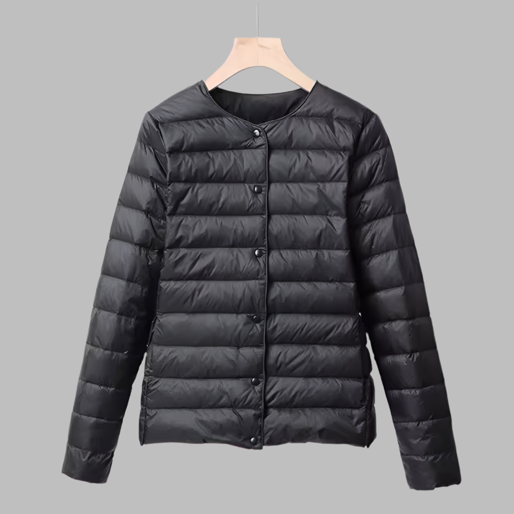 Drune | Wattierte Jacke Ohne Kragen für Frühling und Winter