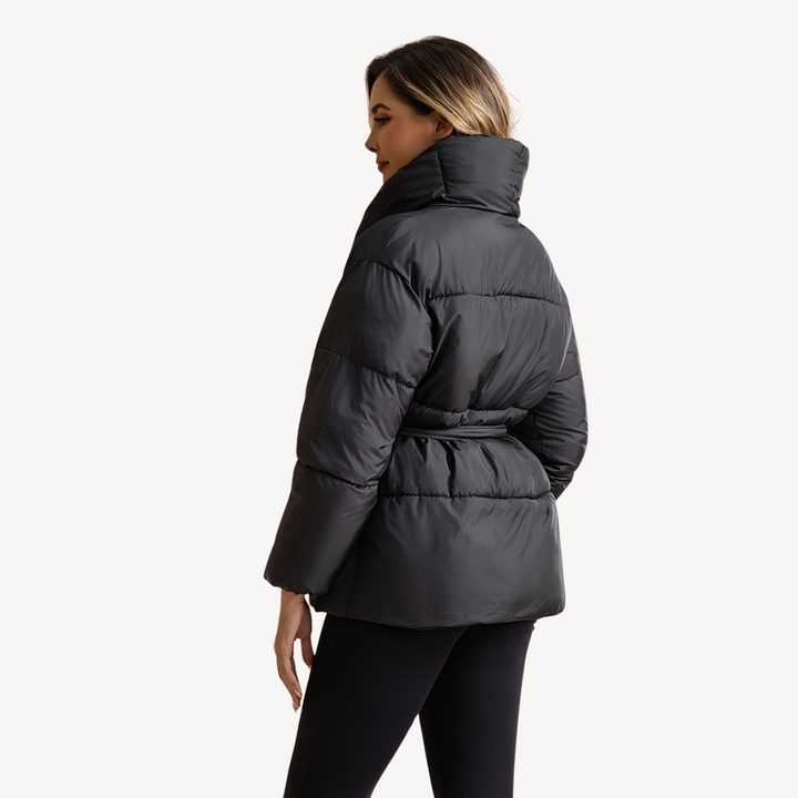 Drune | Damen Pufferjacke mit Gürtel