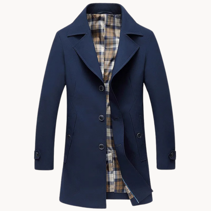 Drune | strapazierfähiger winddichter herren-trenchcoat mit design