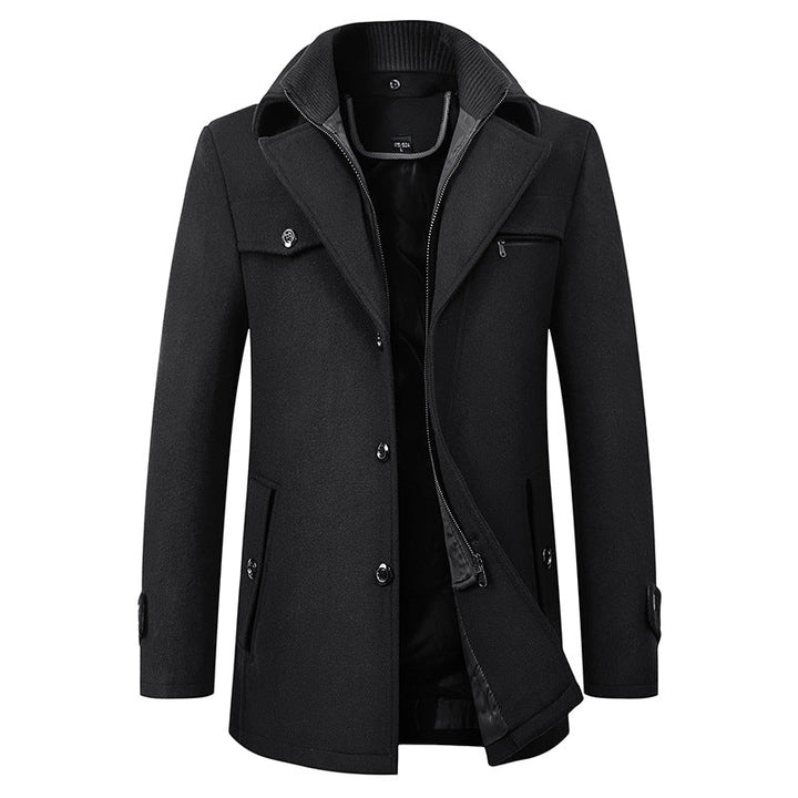 Drune | Eleganter Wintermantel aus Wolle für Männer