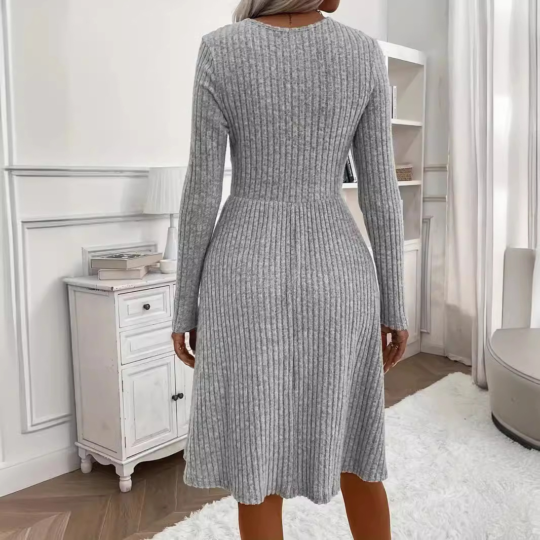 Drune | Winterkleid mit V-Ausschnitt