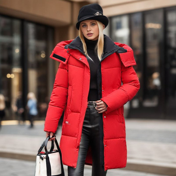 Drune | Stylische Kapuzen Baumwolljacke mit Ärmellogo