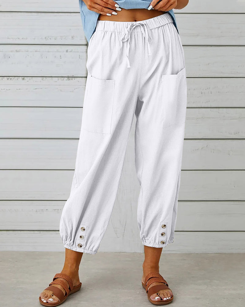 Drune | Lockere Hose Mit Hoher Taille