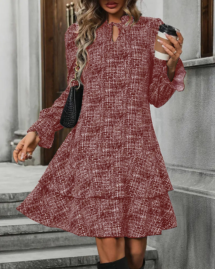 Drune | Kleid mit Ausgestellten Ärmeln und Streifen