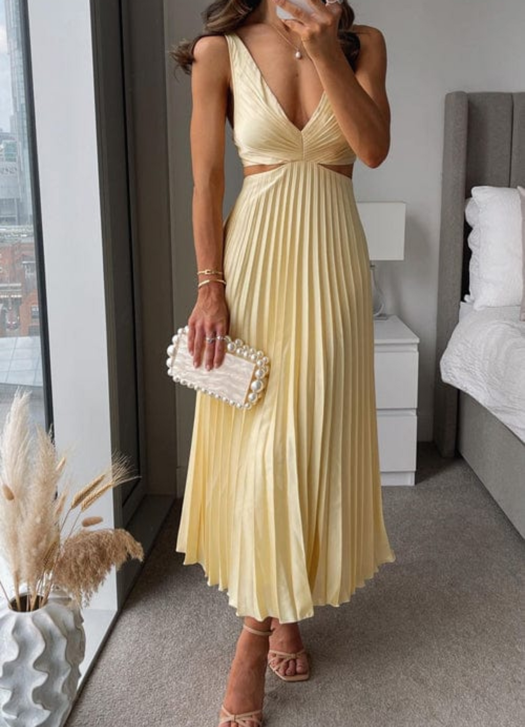 Drune | Rücken Offen Abendkleid für Damen Maxi