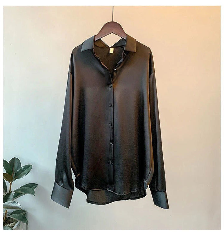 Drune Satinbluse | Bequeme elegante Bluse für Frauen