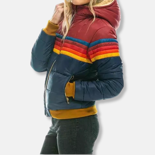 Drune | Pufferjacke gesteppt Slim Fit Hoher Kragen Rippensaum
