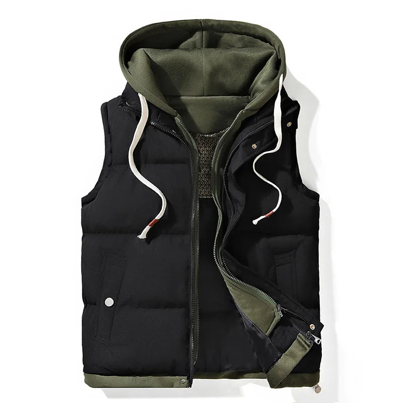 Drune | Shell Kapuzenausgestopftes Gilet
