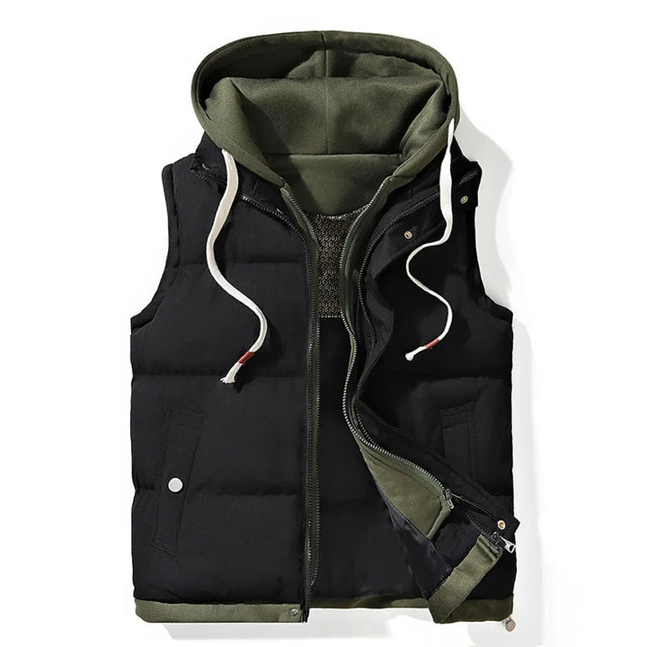 Drune | Shell Kapuzenausgestopftes Gilet