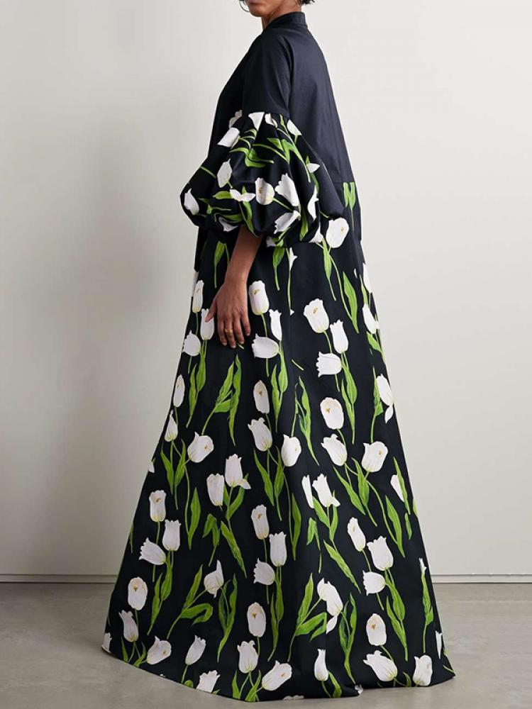 Drune | Trenchcoat mit Floralem Muster